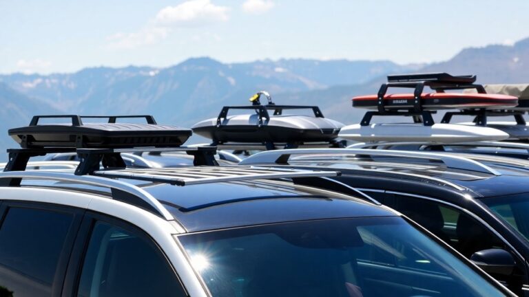 Roof racks on cars